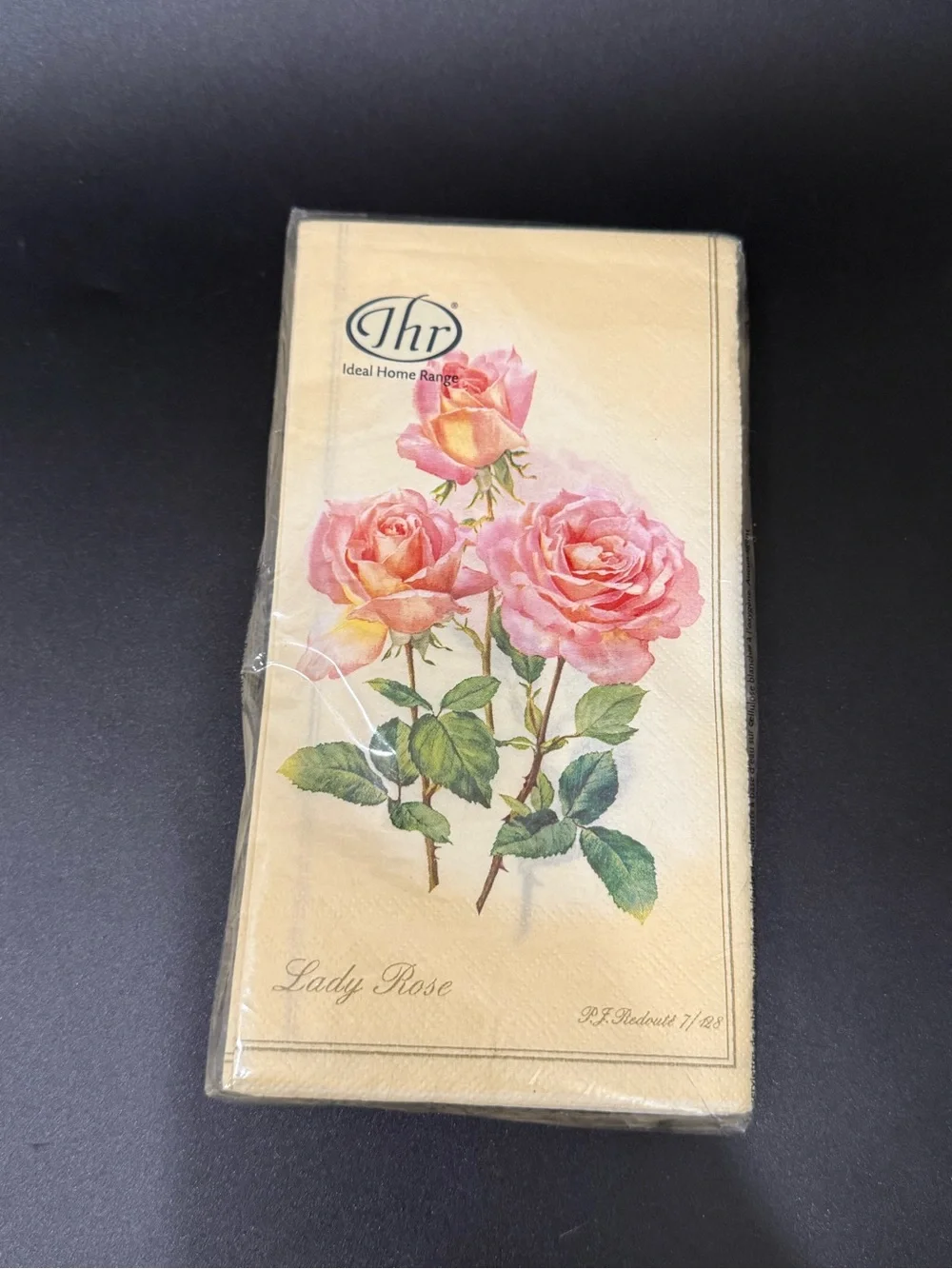Ideal Home Range Lady Rose by P.J. Redoute Flower 16pc 3-ply Napkins Decoupage